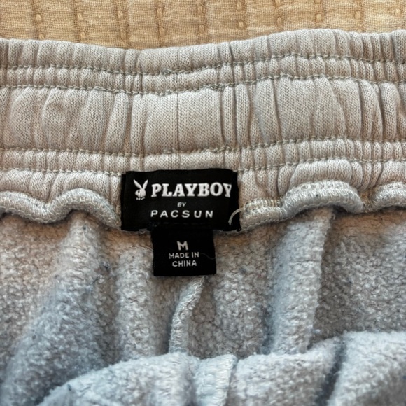 Playboy by Pacsun Bunny Sweat Shorts Light Periwinkle Size Medium Women's - Picture 6 of 10